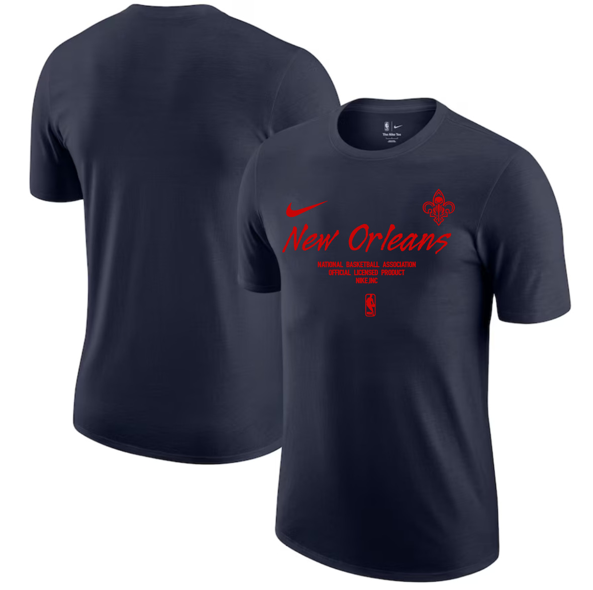 Men 2025 NBA New Orleans Pelicans Drak Blue Nike T shirts style 3